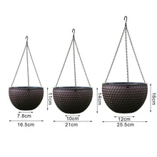 Visland Hanging Planters Self Watering Hanging Basket for Indoor Outdoor Plants Flower Plant Pot