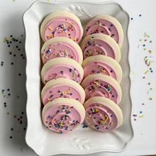 Freshness Guaranteed Frosted Sugar Cookies, Pink, Whole, 13.5 oz, 10 Count (Shelf-Stable)