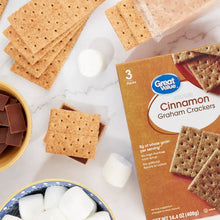 Great Value Cinnamon Graham Crackers, 14.4 oz, 3 Count