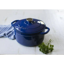 Lodge Cast Iron 5.5qt Indigo Enameled Dutch Oven
