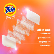Tide Evo Laundry Detergent Tiles, 100% Concentrated, 6X Cleaning Power, Original Tide Scent, 16 Count