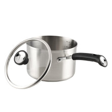 Farberware TrueCook Stainless Steel Induction Saucepan with Lid, 3-Quart, Silver