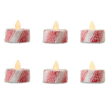 LED Flameless Tealight Candy Christmas Candles, Multicolor, 6 Count, by Holiday Time