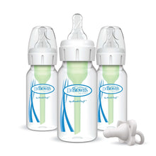 Dr. Brown’s Natural Flow Anti-Colic Options+ Narrow Baby Bottle, 4oz, Slow Flow, 0m+, 3 Pack