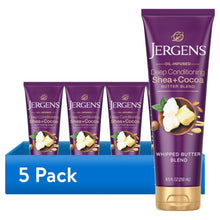 (5 pack) Jergens Deep Conditioning Lotion Shea + Cocoa Whipped Body Butter, Vitamin E, Dry Skin, 8.5 oz