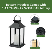 Mainstays Solar Lantern Black