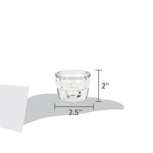 (6 pack) Mainstays Clear Glass Candleholder for Tealight and Taper Candles, 2 Inches