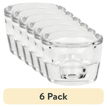 (6 pack) Mainstays Clear Glass Candleholder for Tealight and Taper Candles, 2 Inches