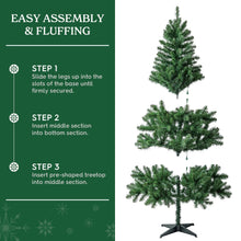6.5ftPre-LitMadisonPineArtificialChristmasTreewith250Color-ChangingLEDLightsandStand_byHolidayTime8 - USA Mega Market