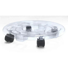 Style Selections 12-in L x 12-in D x 3-in H Clear Plant Caddy