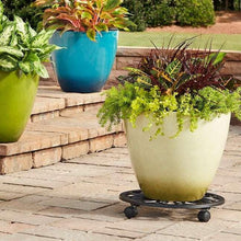 allen + roth 17-in L x 17-in D x 2.7-in H Black Plant Caddy