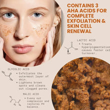 BRIGHT STAR SCRUB Resurfacing Face & Lip Polish with AHA Acids, Exfoliating & Brightening Scrub
