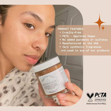 BRIGHT STAR SCRUB Resurfacing Face & Lip Polish with AHA Acids, Exfoliating & Brightening Scrub