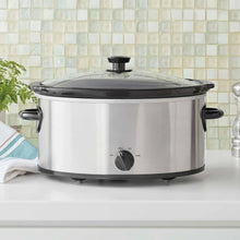 Mainstays 6 Qt Manual Slow Cooker, Stainless Steel