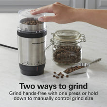 Hamilton Beach Custom Grind Electric Coffee Grinder, 14 Cups, Stainless Steel