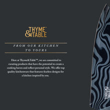 Thyme & Table 3-Piece Stainless Steel Blue Swirl Knife Set with Protective Sheaths