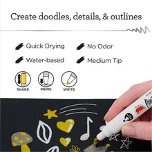 Apple Barrel Multi-Surface Medium Tip Paint Pens Set, Metallic, 5 Piece