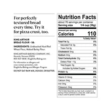 King Arthur Baking Company Non-GMO Project Verified, Certified Kosher Unbleached Bread Flour, 5 lb Bag