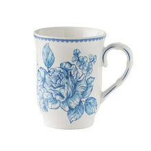 The Pioneer Woman Agatha 12-Ounce Stoneware Mugs, Blue, Set of 4