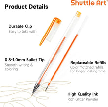 240 Pack Glitter Gel Pens, Shuttle Art 120 Colors Glitter Gel Pen Set with 120 Refills for Adult Coloring Books Craft Doodling