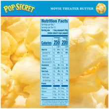 Pop Secret Microwave Popcorn, Movie Theater Butter Flavor, 1.75 oz Mini Bags, 12 Ct