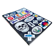 Piccadilly Sketch Your Sticker Journal for Ages 6 and Up, 7.3 x 9.7", Sticker Paper