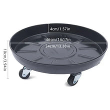 CNCEST 14.17-in L x 14.17-in D x 3.94-in H Black 3 Pieces Included Plant Caddy