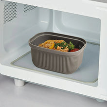 Mainstays Plastic Food Storage Bento Snack Container, Rectangle, Grey, 19oz Capacity, Made for Portable Food Storage