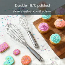 Mainstays 2 Piece Stainless Steel Balloon Whisk, 11.8 inch and 8.85 inch