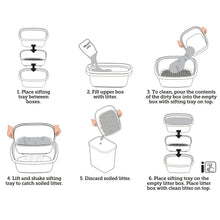 Vibrant Life Sifting Cat Litter Box, 3-Piece Set