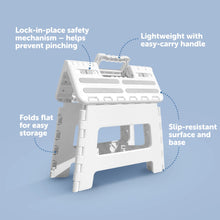 Jool Baby Click N’ Climb Locking Step Stool with Non-Slip Surface and Carry Handle, White