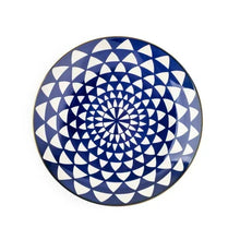 Thyme & Table Medallion 12-Piece Ceramic Dinnerware Set Blue
