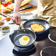 Thyme & Table 12 Inch Fry Pan Non-Stick Black Gold Signature Collection