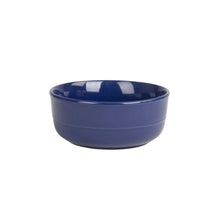10 Strawberry Street Double Line 16 Piece Stoneware Dinnerware Set, Cobalt Blue