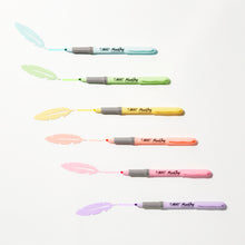 BIC Brite Liner Chisel Point Highlighter Set, Assorted Pastel Colors, 6 Count