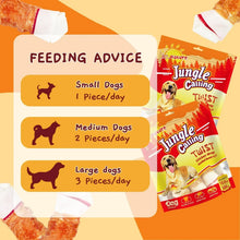 Jungle Calling Chicken Wrap Knotted Bones Dog Chews, Long Lasting for Large Dogs Training Treats