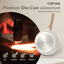 Carote Nonstick Cookware Sets, Granite Pots and Pans Set Non Stick, White