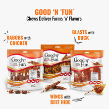 Good ’n’ Fun Triple Flavor Wings Rawhide Chew for Dogs, 4 oz