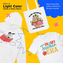 Printers Jack Iron on Heat Transfer Paper for White and Light Fabric, 1 Layer, 20 Sheets 8.3x11.7 inch