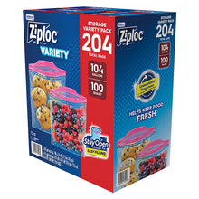 Ziploc Storage Bag Variety Pack, 204 ct.