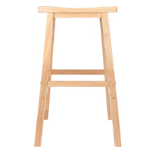 Winsome Satori Saddle Seat Bar Stool, 29", Natural Finish