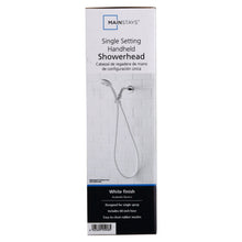 Mainstays White Handheld Showerhead with Hose and Shower Mount