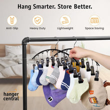 Hanger Central 2 Pack Non Slip Legging Hangers with 10 Clips