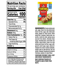 Quaker Chewy Chocolate Chip Granola Bars 18 Count, 0.84 oz Bars