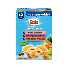 Dole Fruit Bowls No Sugar Added Variety Pack, 4 oz Cups (12 Pack)