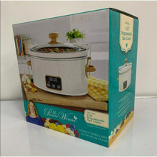 The Pioneer Woman 6 QT Slow Cooker, Locking Lid, Digital, Linen Specile, Model PW8400778514-5