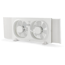 Mainstays 9'' 3-Speed, Reversable Twin Window Fan, White