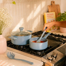 Elements by Thyme & Table 3 QT Ceramic Non-Stick Sauce Pan - Blue