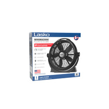 Lasko WindMachine 20" Large Floor Fan with Pivoting Head for Whole Room Cooling, Portable Indoor 3-Speed Air Circulator, Black, A20305