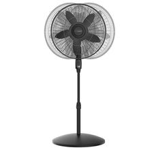 Lasko Cyclone Max 18" Oscillating Pedestal Fan with Remote, Adjustable Height and 4 Speeds for Whole Room Cooling, Black, S18605